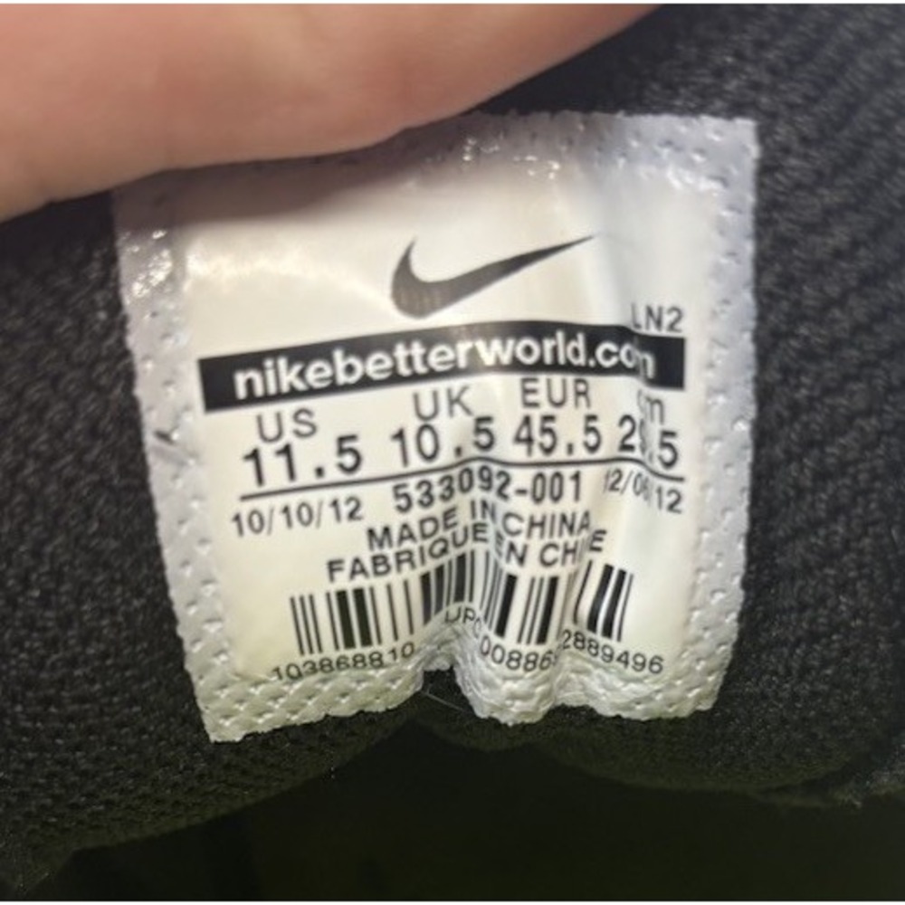 Rare NIKE GOLF Leather Dress Shoes Spikeless Wingtip - Picture 7 of 7